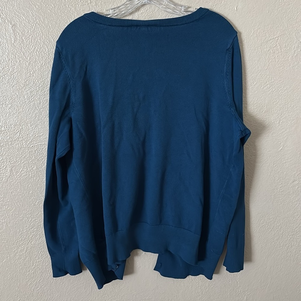Lane Bryant Women’s Plus Size Button Cardigan Blue 18/20 2X - Picture 6 of 6